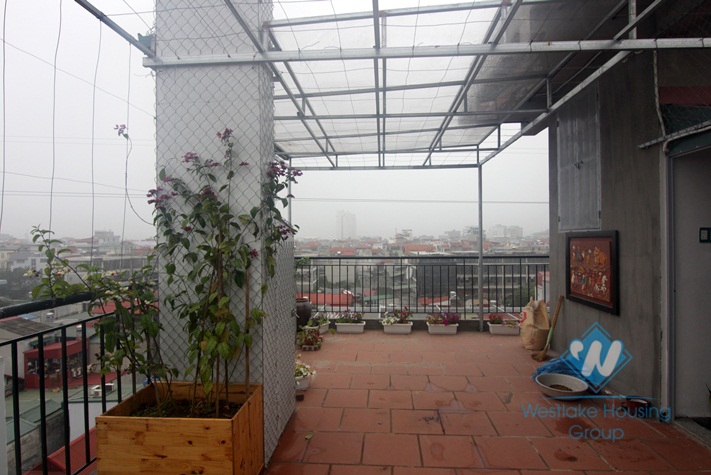 Studio for rent with big terrace in Tay Ho.